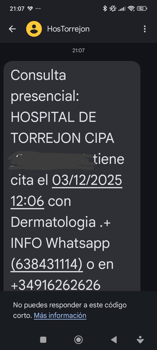 DAFerdav13's tweet photo. @SaludMadrid @IdiazAyuso  Como puedo decir que la sanidad va bien, con estas citas.
10 meses de espera. Aquí el centro que menos. https://t.co/kah7m38Vlj
