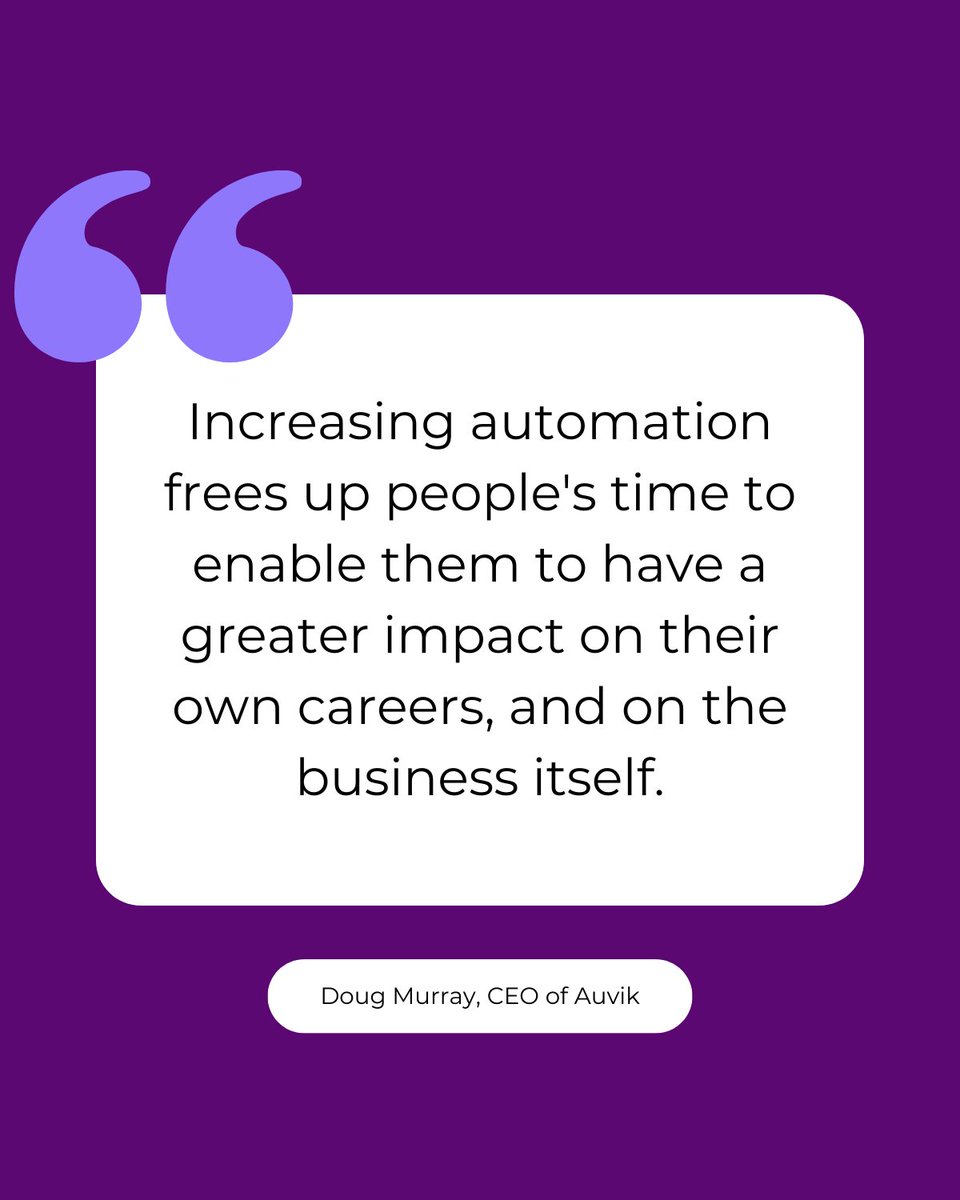 AuvikOfficial's tweet photo. 🧑‍💻 "Increasing automation frees up people's time to enable them to have a greater impact on their own careers, and on the business itself," explains Auvik CEO Doug Murray in his IT career predictions for 2025 for @ITProToday. 

Read more 👉 https://t.co/gCjN57WCgd https://t.co/45Rh7t5u0l
