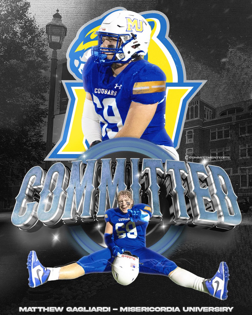 Matthew Gagliardi (@mattgags_) on Twitter photo Thanks to <a href="/commitmentedits/">Commitment Edits</a> for this amazing graphic! 1000% committed
<a href="/SHSrenegadesFB/">Shawnee Football</a> -> <a href="/MUCougarsFB/">Misericordia University Football</a> Thanks to <a href="/commitmentedits/">Commitment Edits</a> for this amazing graphic! 1000% committed
<a href="/SHSrenegadesFB/">Shawnee Football</a> -> <a href="/MUCougarsFB/">Misericordia University Football</a>