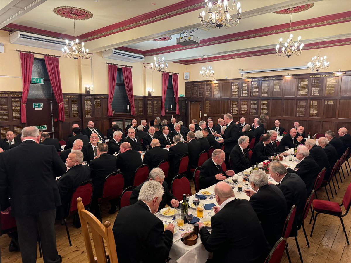 A wonderful evening was had at last night’s meeting. We welcomed over 40 visitors, who enjoyed a second degree ceremony and a great festive board. #GlosMasons <a href="/GlosPGLodge/">Glos PG Lodge</a>