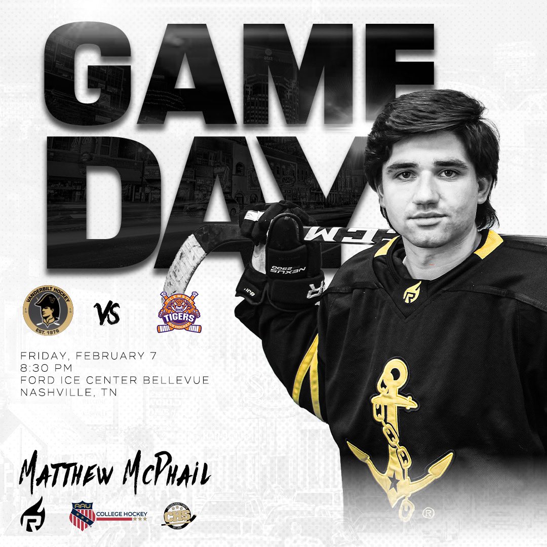 Last home series of the season 🏠

🆚 Clemson
⏰ 8:30 PM
📍 Ford Ice Center

#AnchorDown