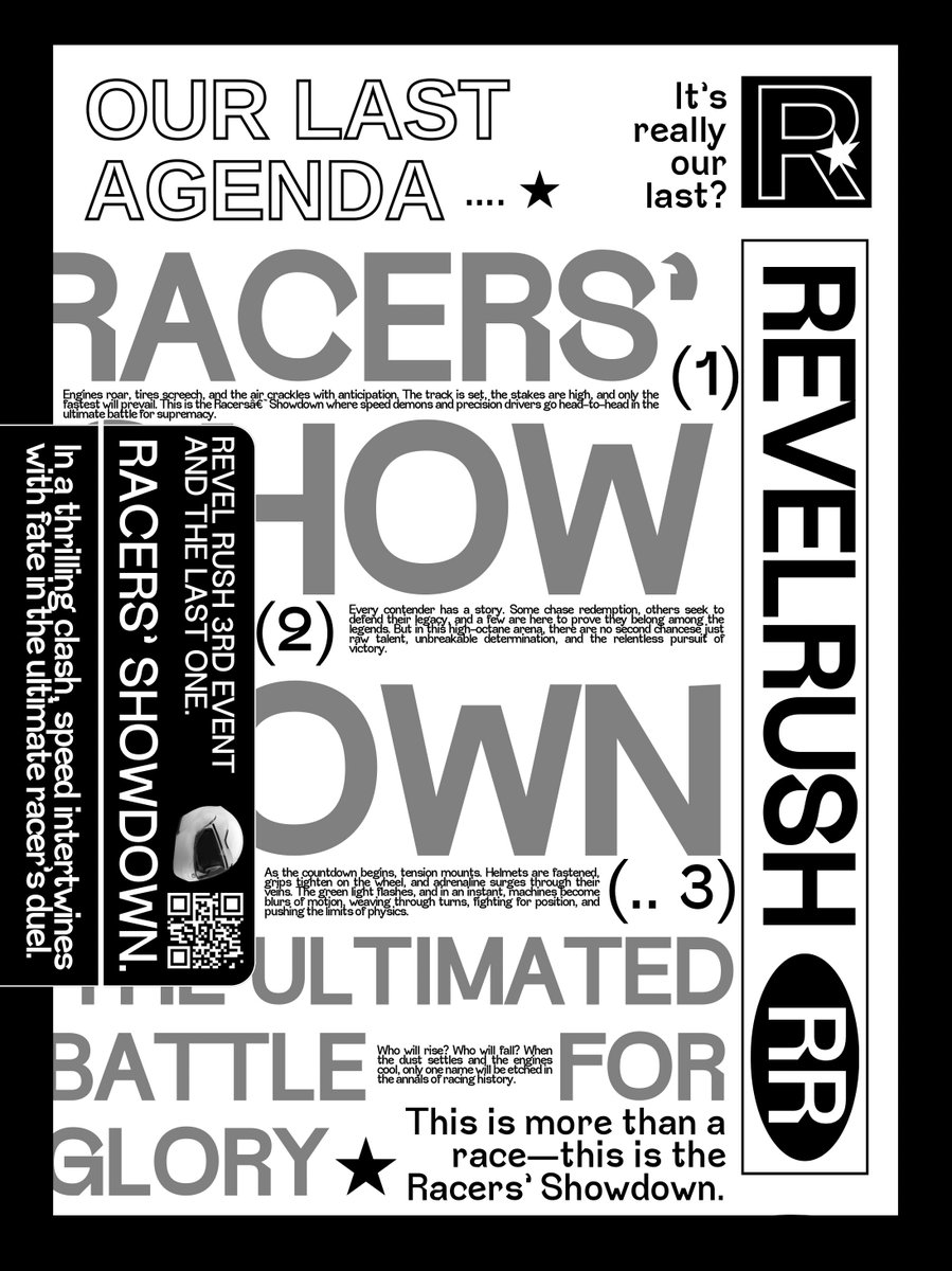 This is it—the ultimate race, the Racer’s Showdown! No more teams, no more shared strategies. Every racer competes individually, relying on pure speed, and fearless determination to claim victory. Only the strongest will cross the finish line as the champion of Revel Rush 2025.