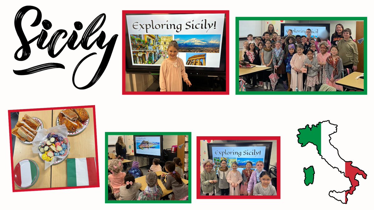 PennoyerSchool's tweet photo. 🇮🇹 Travel Club Update 🇮🇹
Travel club took a virtual journey to the stunning island of Sicily! 🌍✨ We explored the ancient ruins of the Valley of the Temples, the vibrant markets of Palermo, and even took in the breathtaking views of Mount Etna! 🌋🏛️. #pennoyerpride https://t.co/d4ltjj14pl