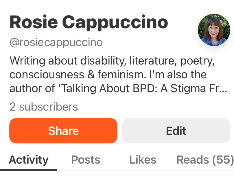 I’m on Substack! Feel free to follow me if you might be interested in my writing.