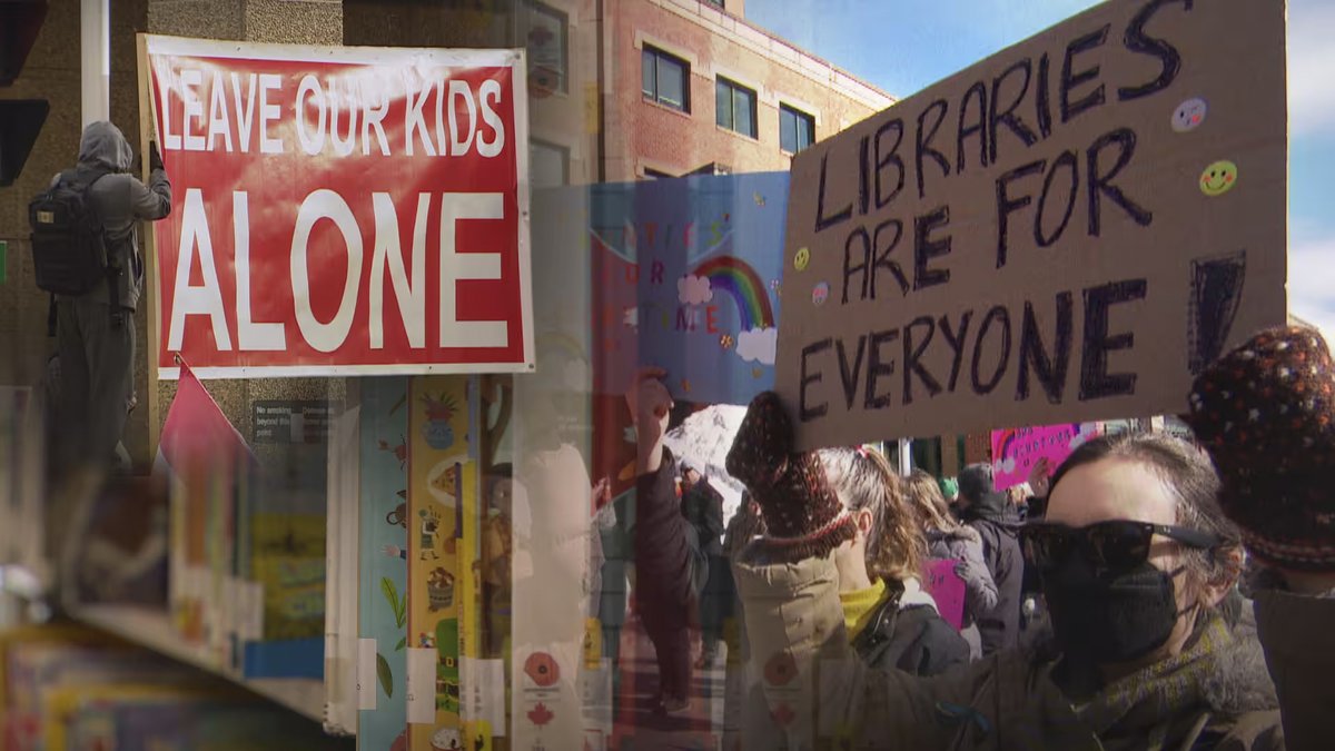 A shadow war is unfolding in Canada, as political movements target libraries and 2SLGBTQ+ books. Youth are fighting to protect their safe space at the local library amidst rising censorship. Watch the full segment: youtube.com/watch?v=nRDL9F…