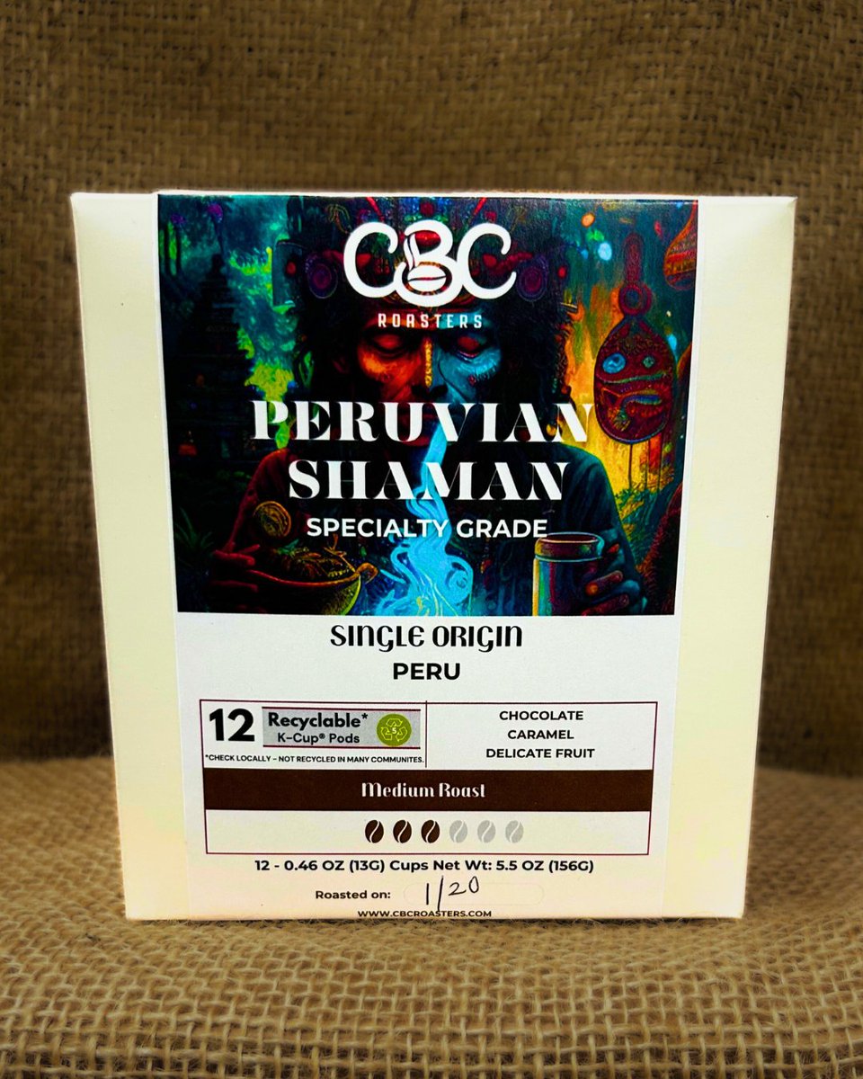 ☕✨ Experience Peru in every sip with our Peruvian Shaman K-Cups! Authentic, rich, and oh-so-delicious! Order now at cbcroasters.com and save 10% with CBCSAVE10!