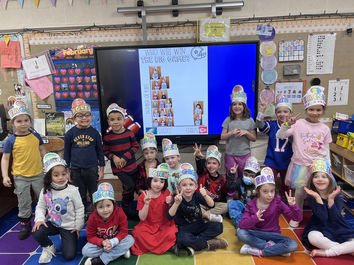 Room 25 predicted and graphed who we think is going to win the Superbowl on Sunday! Take some advice from Briante/Mangiacotti's Class!!