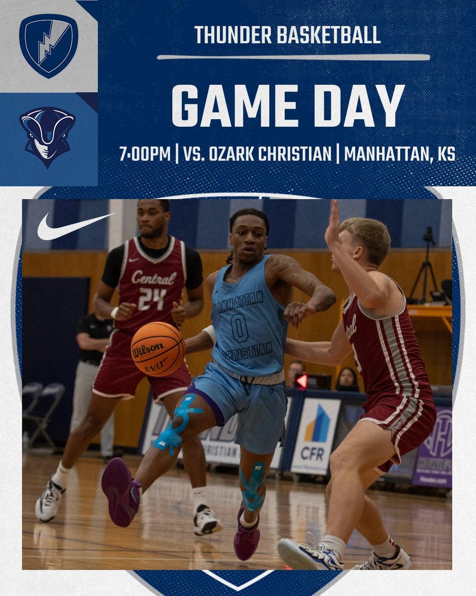 ⚡️ GAME DAY ⚡️

GAME 27

🆚 Ozark Christian
🕰️ 7:00 PM CT
📍 Manhattan, KS
📺 youtube.com/live/FTZMEgCg8…

⛈️🏀

#RollThunder x <a href="/MicahLovett/">Micah Lovett</a>