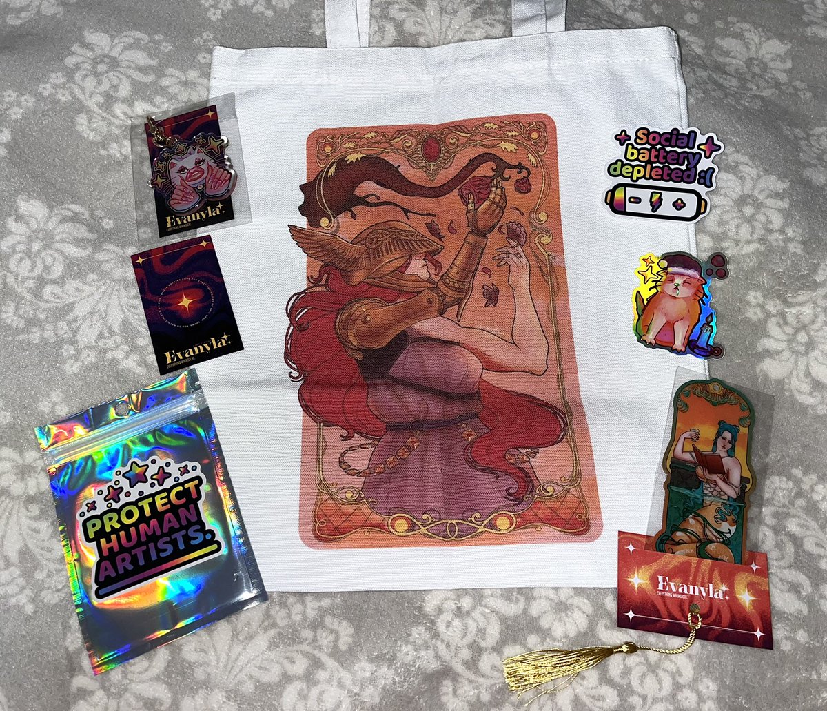 Mi amiguita y compañera de aventuras en una industria espeluznante (<a href="/Evanylaaa/">💫 Evanyla | 3D Character artist</a>) abrió su tienda en Etsy hace unos días y hace cositas muy cuquis con mucha dedicación, por si queréis apoyarla (debéis) 💖 etsy.com/es/shop/Evanyla