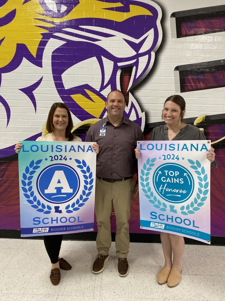 benton_middle's tweet photo. Benton Middle School was honored at the School Board Meeting for our school performance scores ! BMS is celebrating  being an “A” school and a Top Gains Honoree!  We are #TigerProud 💜💛 https://t.co/o3cWCxuJ0F