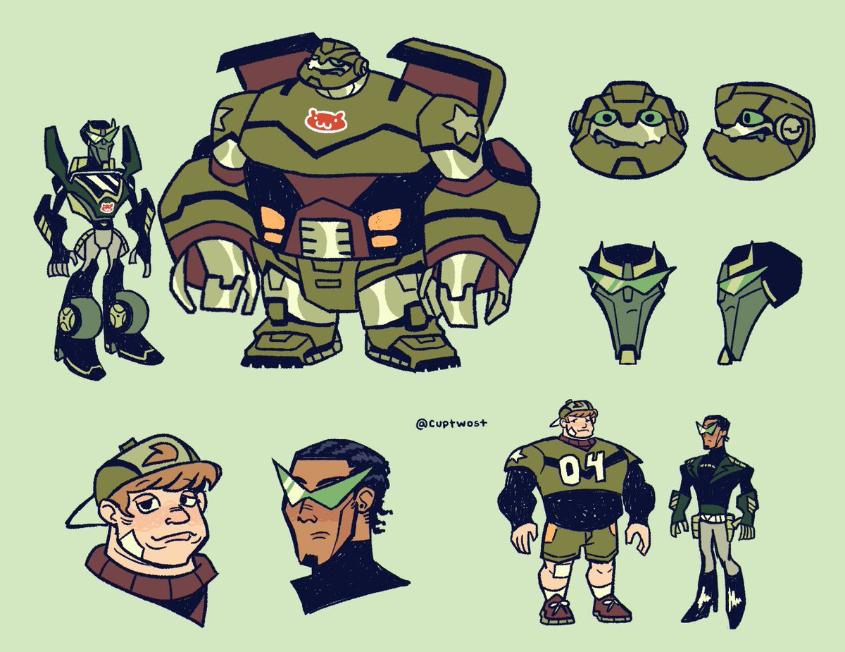 cupTWOst's tweet photo. tfa prowl and bulkhead humanformer designs :3 #TransformersAnimated grown man beefing with a highschooler 😭😭😭😭 https://t.co/nKErP1SaK6