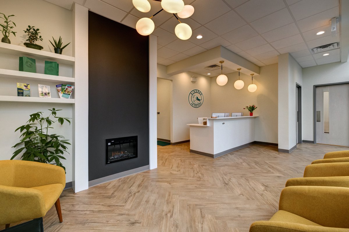 APEXDB's tweet image. We love our pets! That&apos;s why we&apos;re doing everything we can to make their next trip to the vet as stress-free as possible. Which of these Apex veterinarian office designs is your favorite?

#Apex #VeterinaryDesign #HealthCareConstruction #AnimalHospitalDesign #AnimalHospital