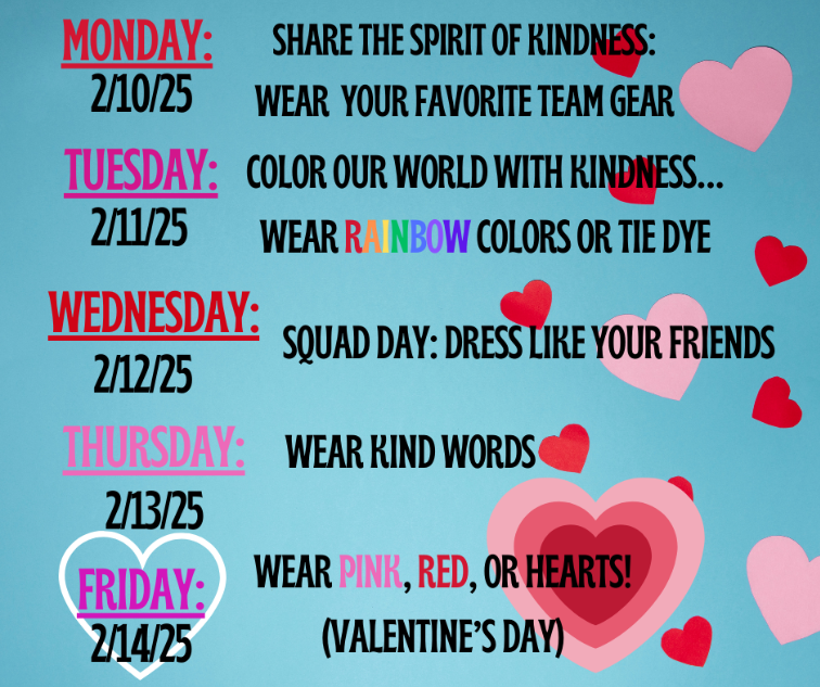 Kindness Week is February 10th - 14th!  #BeKind #oneccps