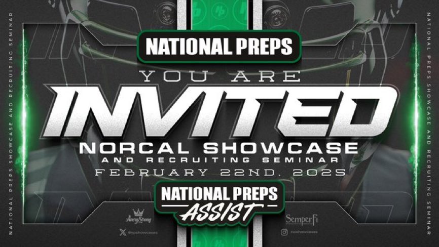 Thank you for the invite <a href="/NPShowcases/">National Preps Showcases</a>