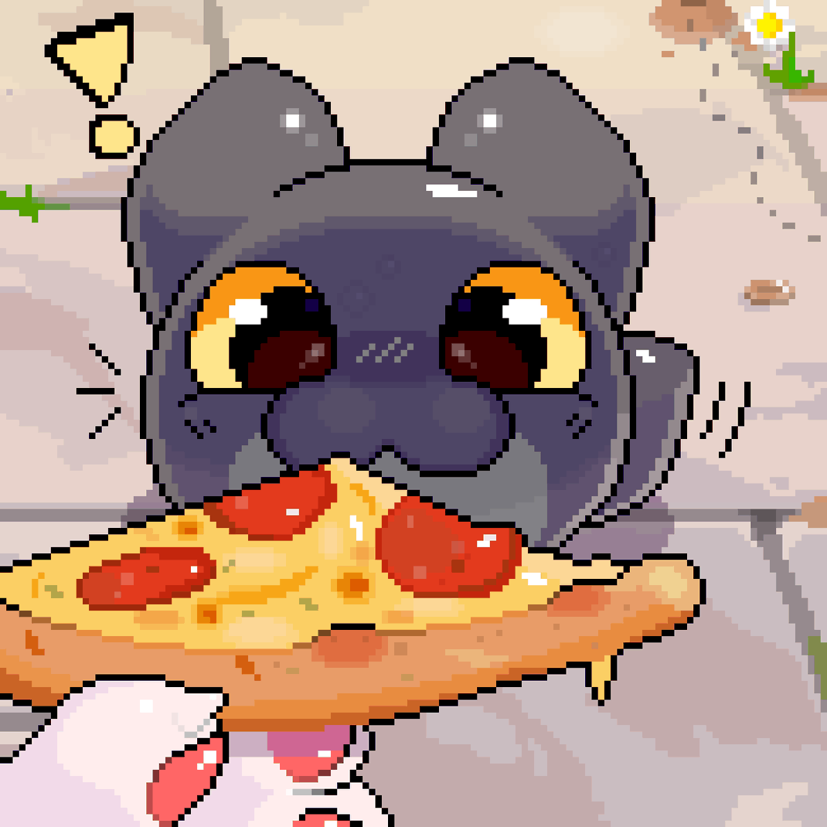 POV: You give Joy a slice of pizzr :3