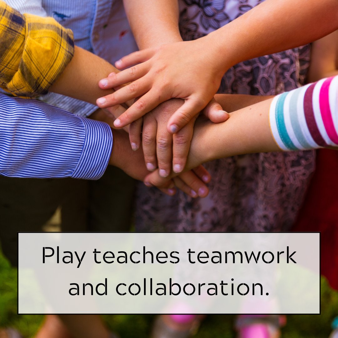PDPlay's tweet photo. 🔍Play builds teamwork &amp; collaboration! Kids who engage in cooperative play develop skills like negotiation, compromise &amp; problem-solving—key for school, friendships &amp; life.🛝 Hide-and-seek isn’t just fun—it’s real-world training! #pdplay #playgroundsforthisplanet #playprinciple https://t.co/obUzYGibfN