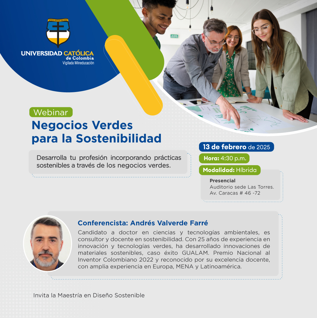 🌱✨ El futuro de los negocios es sostenible. ¿Quieres aprender cómo integrarlo en tu profesión? 💡 Únete a este webinar con un experto en innovación y sostenibilidad.

🔗 Regístrate y sé parte del cambio: forms.office.com/r/qFfKbnGGuh?o… 
 
¡Nos vemos pronto! 🙌♻️ #Sostenibilidad
