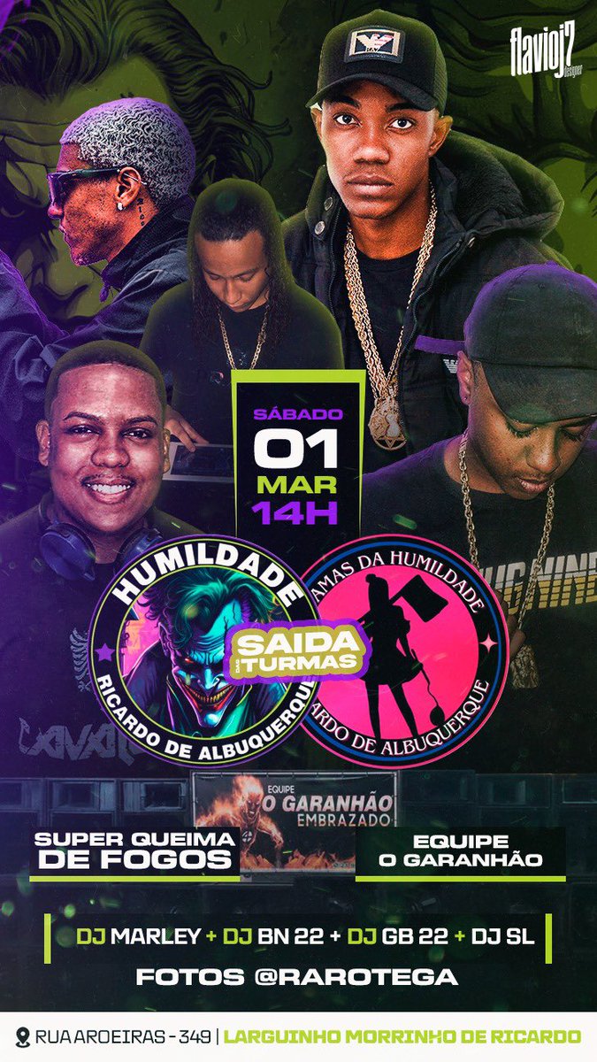 sábado de carnaval todos os caminhos te levam pro pistão do H‼️🃏🤡🎇

todas turmas amigas convidadas!🤜🏽🤛🏽

quem planta respeito colhe admiração, Humildade 11 anos de história!✍🏽🔥
<a href="/Damashmd/">Damas da Humildade</a>