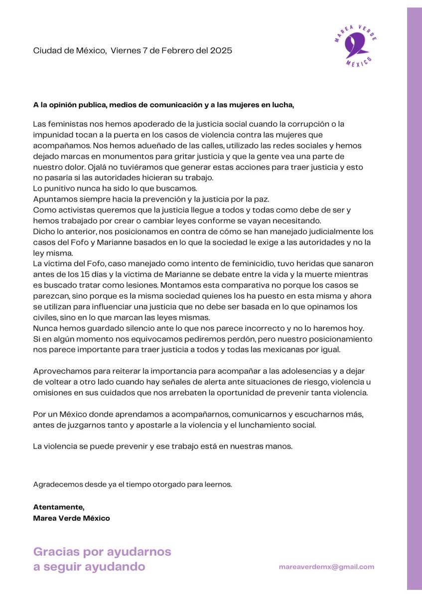 Las voces de civiles deben utilizarse para traer justicia, no venganza.
Los y las adolescentes no deben de ser influencers lo cual quite responsabilidades económicas y de cuidados a sus familias. Como sociedad estamos fallando mucho si le apostamos a juzgar antes de cuidar.