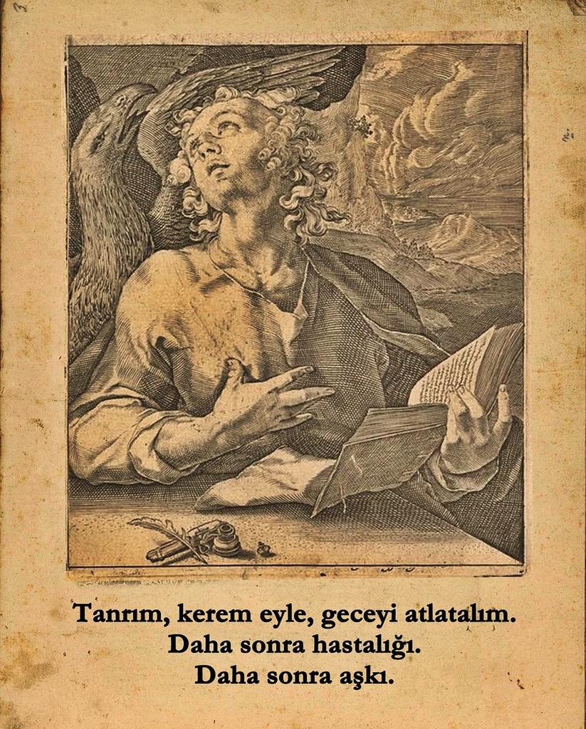 Tanrım kerem eyle, geceyi atlatalım. 
Daha sonra hastalığı. 
Daha sonra aşkı. 

rainer maria rilke