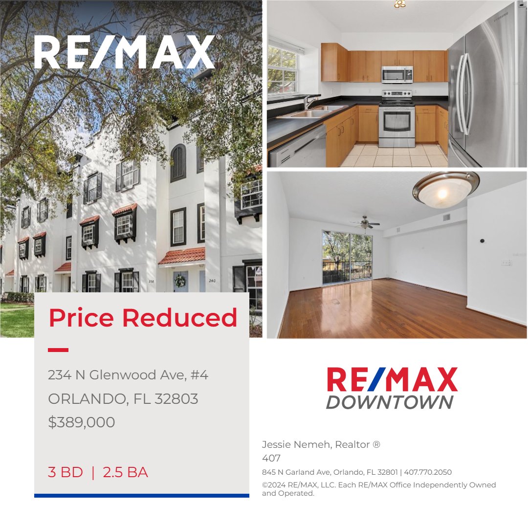 RemaxDowntown's tweet image. ✅New Price! 3 Bed / 2.5 Bath in Orlando’s Milk District – Don’t Miss Out!✅

PRIME LOCATION Spacious, move-in-ready living in one of Orlando's most sought-after neighborhoods. 

More details: downtown-orlando-fl.remax.com/details.php?ml…

#orlando #milkdistrict #floridahomes #condoforsale #remax