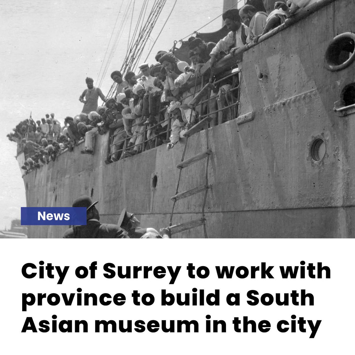 Runnermag's tweet image. #NEWS: City of Surrey to work with province to build a South Asian museum in the city 

The Museum Liberation Force hopes the museum will act as a safe space for community members

 #SurreyBC #CommunityMuseum #MuseumNews
ow.ly/Z9nn50UVXVk