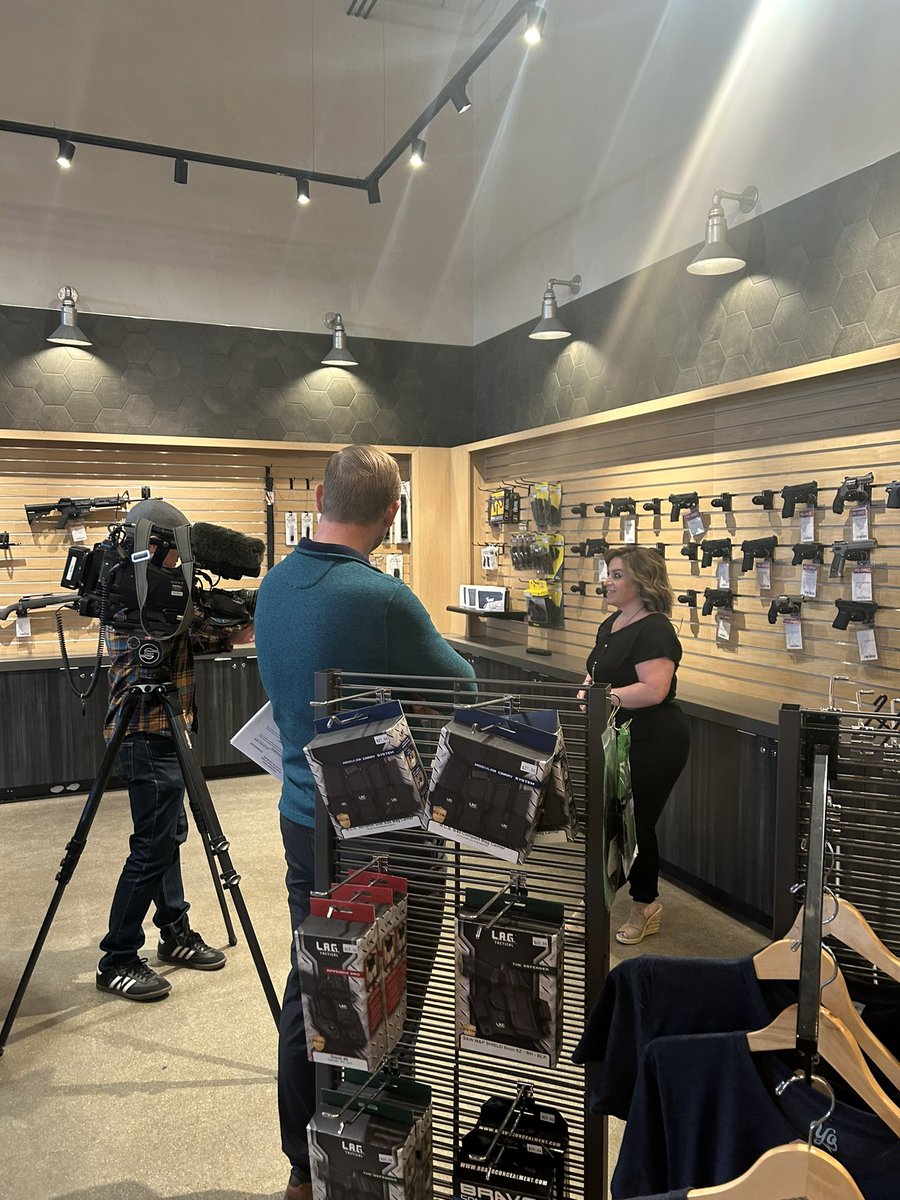 gallery_range's tweet photo. Our owner Megan will be featured channel 9 (nbc) news tonight at 6pm to talk about what the unconstitutional proposed semi-auto would do to small businesses here in Colorado. We’ll be watching the segment in the Barrel Room this evening, come by and let’s keep fighting the fight! https://t.co/iYDP8DSeex