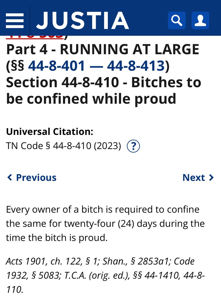 Bwanser_writes's tweet photo. Today I learned this law exists… now does anyone know what it means? 🤣 https://t.co/TAw4VhqLiZ