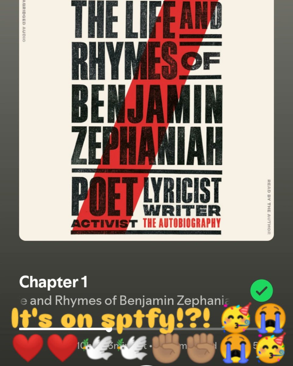 Listen to the cool water &amp; righteous fire of <a href="/BZephaniah/">Professor Benjamin Zephaniah</a> voice, as I travel to <a href="/de_archive/">DTA (Decolonising the Archive)</a> 'Museums Restitution' public meeting tomorrow (at <a href="/TheAfricaCentre/">The Africa Centre</a>), has me almost bustin out 😭 on the train.

RiPower 🕊️🕯️

(⭐ part of my Scholars journey,  <a href="/de_archive/">DTA (Decolonising the Archive)</a> &amp;
<a href="/uofgjmsphd/">UofG JMS PhD</a> ⭐)