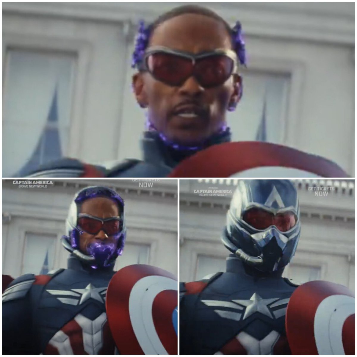 GabiMG_News's tweet photo. Sam Wilson puts on the helmet of his new suit, powered by Wakandan tech!
#SamWilson #CaptainAmerica #CaptainAmericaBraveNewWorld https://t.co/I2GswLlLOB