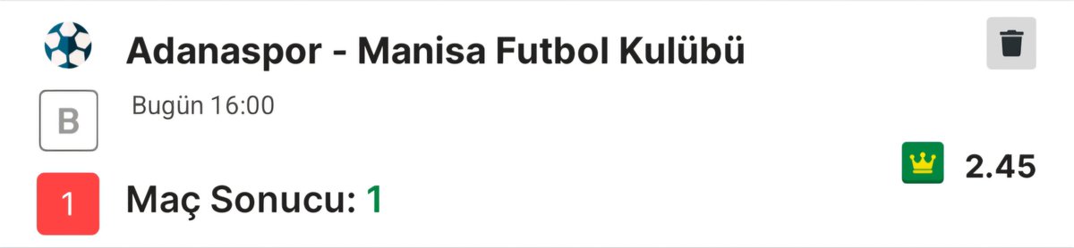 TrueTips21's tweet photo. Ayrıca yarın günlerden Adanaspor. Adana mavi mi yoksa turuncu mu yarın benim için belli olacak 😉 Tüpcü oranı bu.Bol Şans.. https://t.co/cJ9t6RkoxR