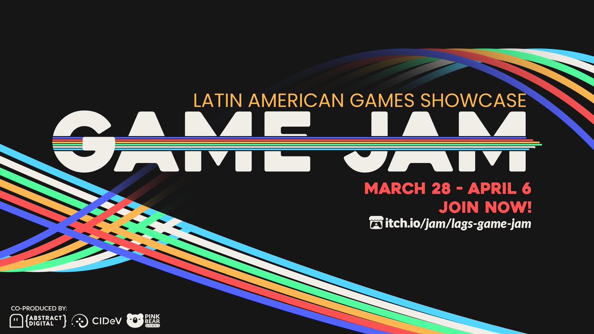 📣 We're thrilled to announce the first official Game Jam of the Latin American Games Showcase!

Join this 9-day jam to collaborate with devs &amp; artists from the region, take advantage of some pro training, and compete for prizes! 🏆

Sign up now! 👉 itch.io/jam/lags-game-… [1/2]