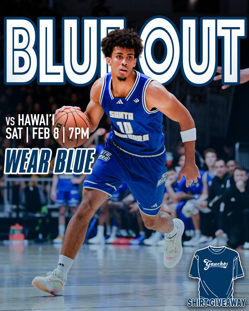 UC Santa Barbara Basketball (@ucsbbasketball) on Twitter photo π΅WEAR BLUEπ΅
TOMORROW NIGHT AT 7PM
STUDENTS FREE ADMISSION
π: bit.ly/UCSB-Tix
#GoGauchos | <a href="/UCSBathletics/">UC Santa Barbara Athletics</a> π΅WEAR BLUEπ΅
TOMORROW NIGHT AT 7PM
STUDENTS FREE ADMISSION
π: bit.ly/UCSB-Tix
#GoGauchos | <a href="/UCSBathletics/">UC Santa Barbara Athletics</a>