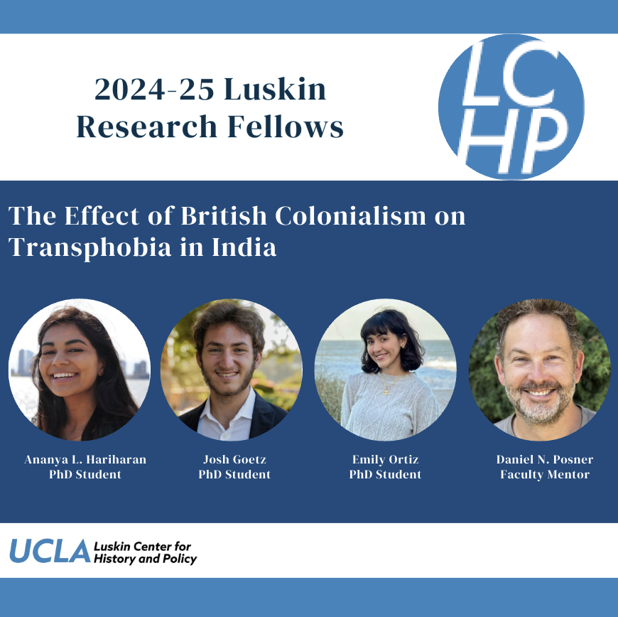 luskinhistory's tweet photo. If you would like to learn more, please follow to hear more from the grantees themselves about their findings! #Policy #HistoryMatters #India #LGBTQ #UCLA https://t.co/bjeH5P5nKd