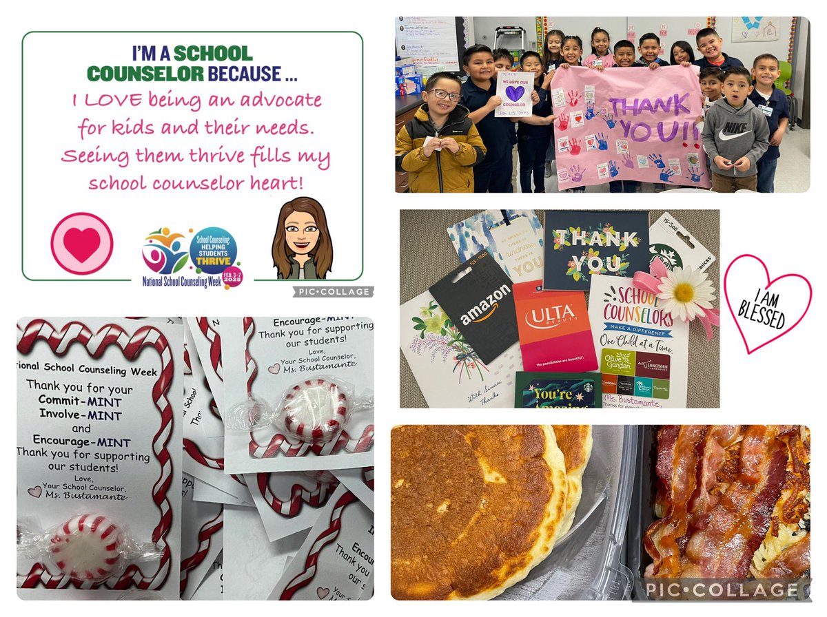 My <a href="/MissionValleyES/">Mission Valley ES</a> family sure knows how to make me feel special! 🥹 #NSCW25 days 2-4 were absolutely BEAUTIFUL for this school counselor! My cup runneth over! 💚 I’m so thankful 🙏🏼 for our teachers’ commit-MINT and encourage-MINT! 🍬 <a href="/LSSSCA1/">@LSSSCA1</a> <a href="/ASCAtweets/">ASCA</a>