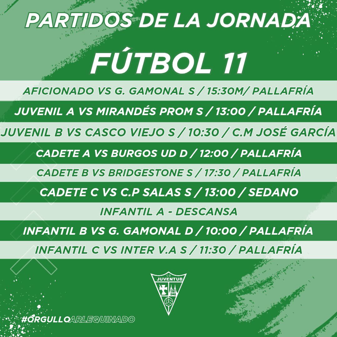 👀 Esta es nuestra 𝑨𝑮𝑬𝑵𝑫𝑨 𝑫𝑬𝑷𝑶𝑹𝑻𝑰𝑽𝑨 para este fin de semana.