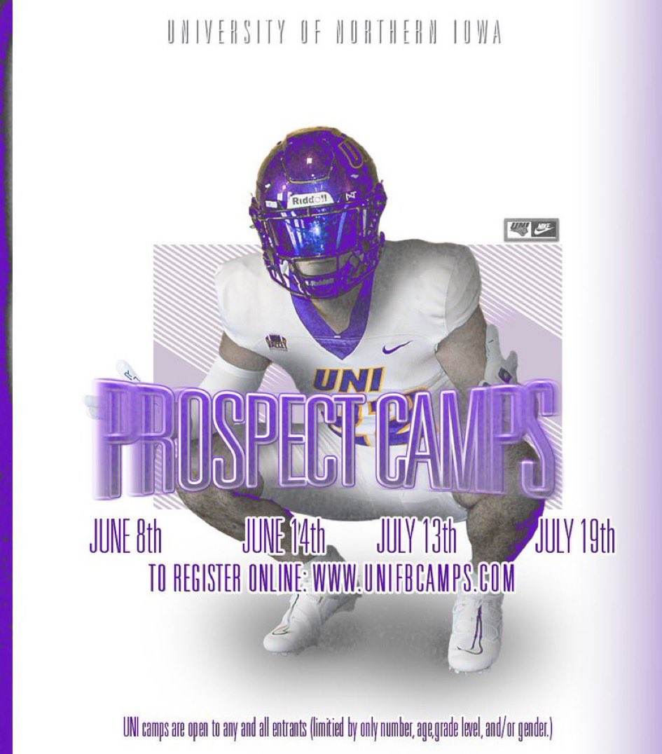 Thank you very much <a href="/coachricknelson/">Rick Nelson</a> for the camp invite!! <a href="/PrepRedzoneMN/">Prep Redzone Minnesota</a> <a href="/UNIFootball/">UNI Football</a> <a href="/AnokaFootball/">Anoka Football</a>