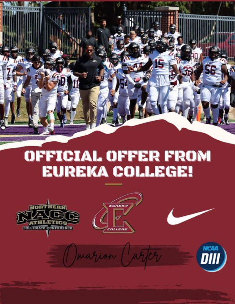 Omarion Carter (@omarion2carter) on Twitter photo Blessed to recieve an offer from eureka college <a href="/Coach_Ramces/">Coach Ramces</a> <a href="/starks94/">Coach Starks</a> <a href="/coachstubbs95/">Coach Stubbs</a> <a href="/Coacheugene4/">Coach Eugene</a> Blessed to recieve an offer from eureka college <a href="/Coach_Ramces/">Coach Ramces</a> <a href="/starks94/">Coach Starks</a> <a href="/coachstubbs95/">Coach Stubbs</a> <a href="/Coacheugene4/">Coach Eugene</a>