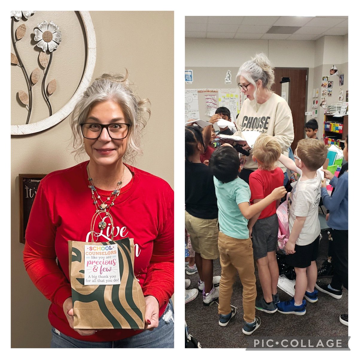DLE has the best school counselor, Mrs. Armiger!  Our PTO and students celebrated her all week long.  Thank you for everything you do.  #thegreatestplacetobe