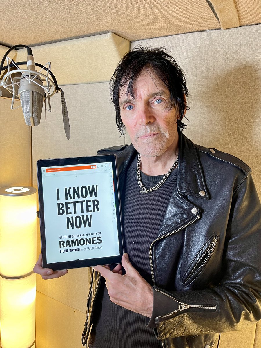 Finished recording Richie Ramone, drummer for The Ramones today.  Imagine playing in front of 200k people, or being told by U2 and Sex Pistols they started bands because of them.