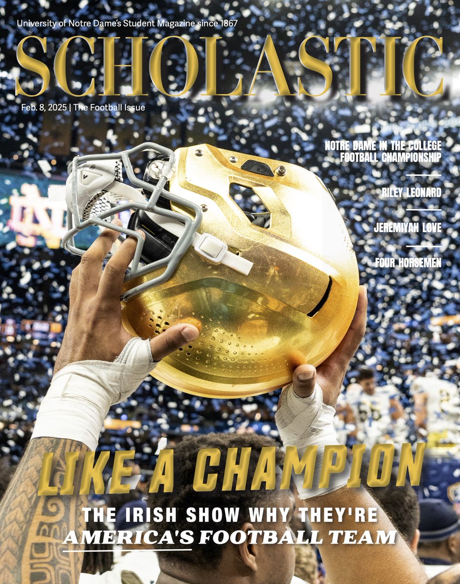 Our Football Issue is live now! Grab a copy from any of the newsstands around campus or check out all the stories online at scholastic.nd.edu