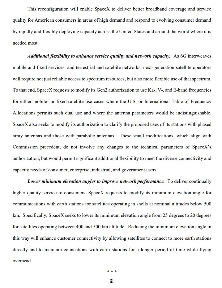 The <a href="/FCC/">FCC</a> is placing <a href="/SpaceX/">SpaceX</a>'s Gen 2 system modification (and amendment) on public notice, kicking off the filing cycle for petitions to deny and comments. docs.fcc.gov/public/attachm….