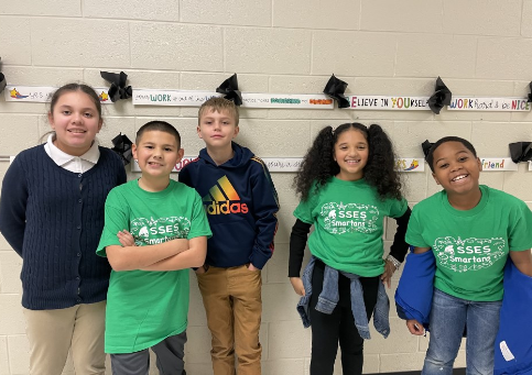 SouthSalemMedia's tweet photo. Hey Spartans! 💚
We have mathematicians in the house! ➕➖➗🟰
Let's congratulate our 5th graders: Yaretzi, Rafael, Noelan, Camille, & Damari on their success in their math competitions.
#southsalemelementary #southsalem #sses #newtoncounty #levelup #spartans #spartansunite https://t.co/93SIdDzsAp