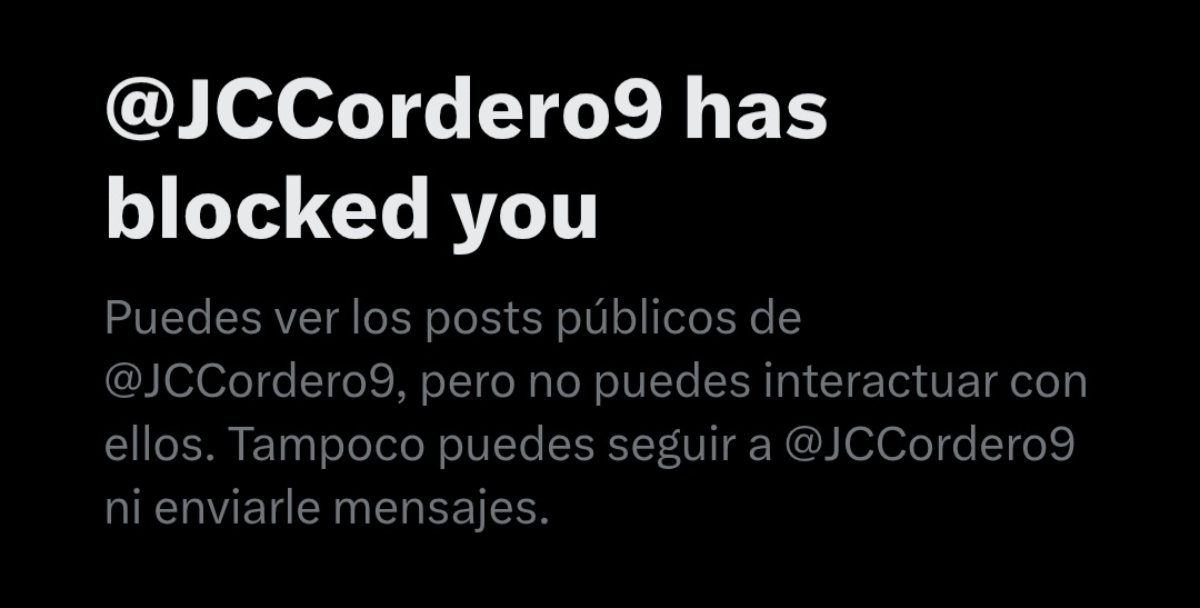 Ojalá fuese igual de rápido fichando que bloqueando en X.

<a href="/JCCordero9/">Juan Carlos Cordero</a> menos RRSS y más currar, vago.