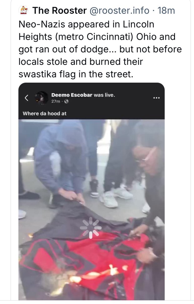 Nazis got whooped.

Even though the fascists won the election- don't get it twisted, most of the US, and the world, is further left than what is put out there in mainstream media.