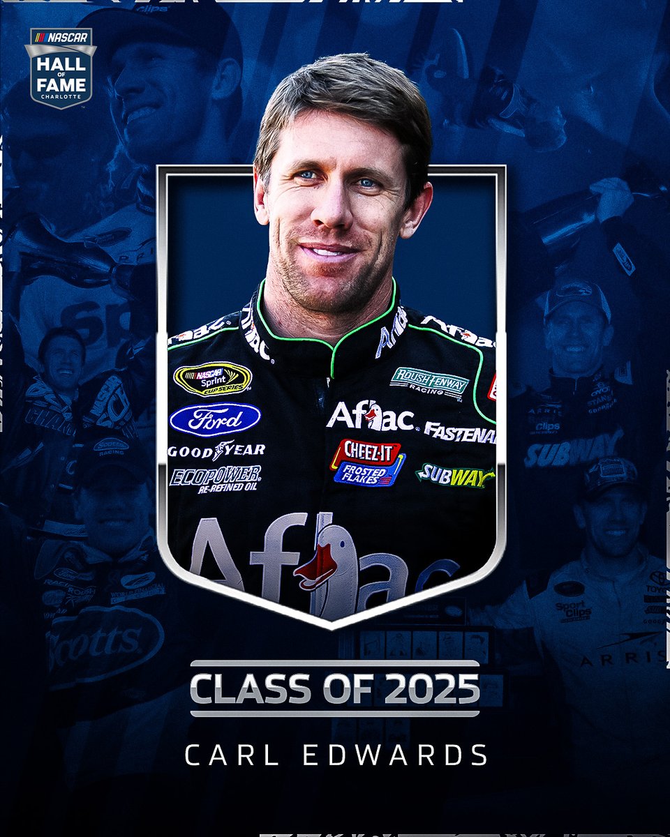 A backflip into history!

With 72 national series victories, Carl Edwards is the newest member of the #NASCARHOF!