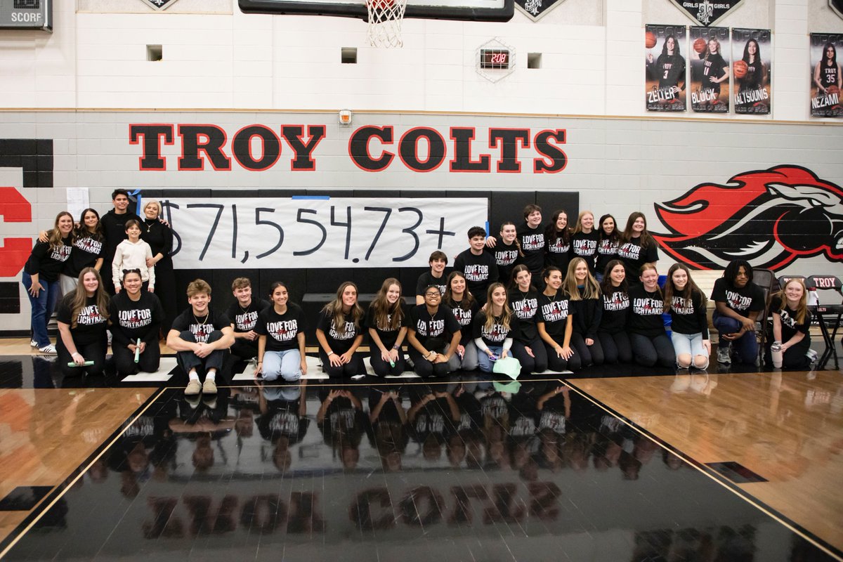 TroySchools (@troyschools) on Twitter photo The <a href="/troy_colts/">Troy Colts</a> community raised an incredible $71,554 (and counting) during this year's Activist Week! This year’s effort, titled "Love for the Lichykakis," will direct all funds raised to the Lichykaki family, who suffered the unexpected loss of their father last month. The <a href="/troy_colts/">Troy Colts</a> community raised an incredible $71,554 (and counting) during this year's Activist Week! This year’s effort, titled "Love for the Lichykakis," will direct all funds raised to the Lichykaki family, who suffered the unexpected loss of their father last month.