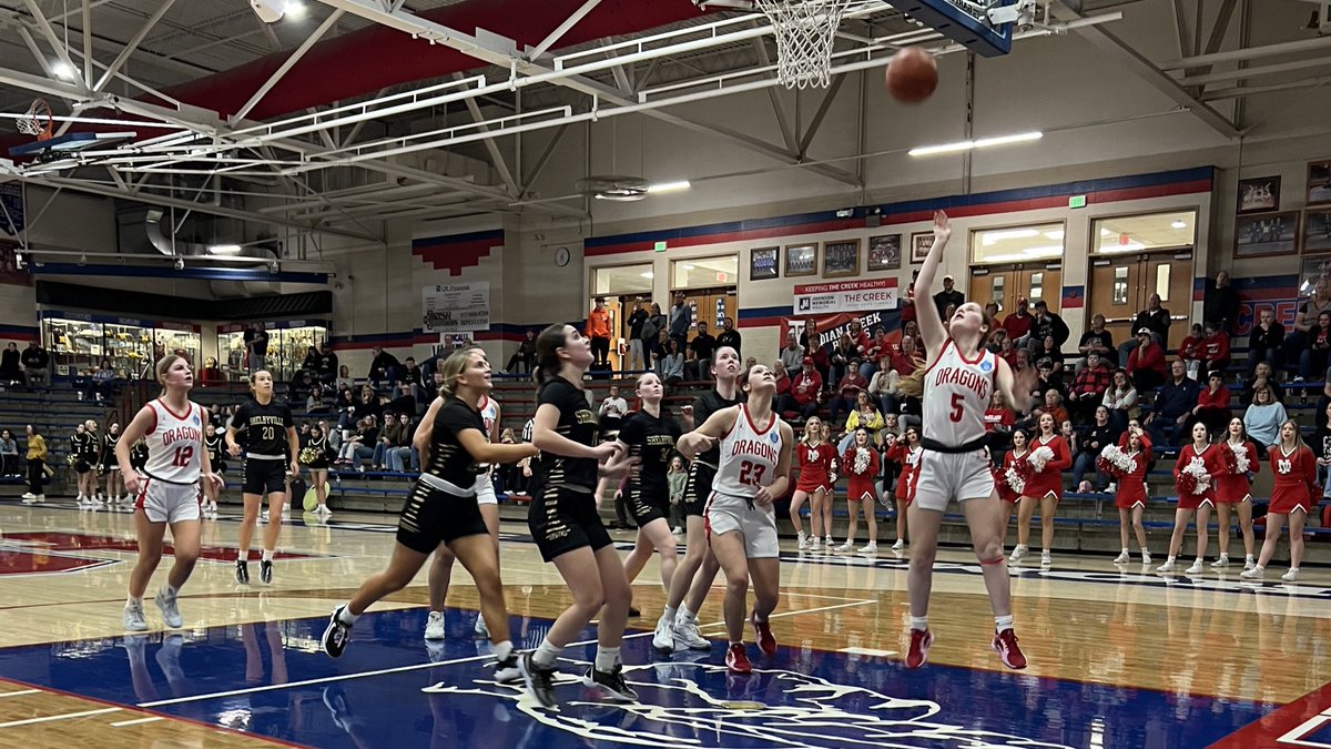 VoelzJames's tweet photo. Dragons defeat Shelbyville tonight and will play in the sectional championship!! Great team defense all night long! @ginapleak @NewPalAsstSup @nphsgirls_hoops @MooreNPJH @BurkNPHS @GDRsports @NPHSDragons #WeAreDragons https://t.co/Wbr8KSy4f4