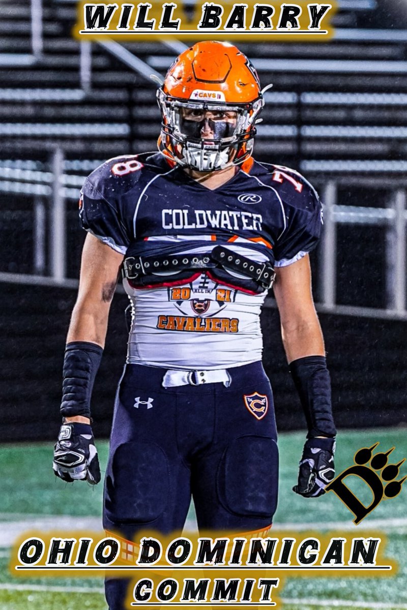 Congratulations <a href="/Willbarry05/">Will Barry</a> on committing to <a href="/OhioDominicanFB/">Ohio Dominican Football</a> 

#StateChampion🏆 #LLC🕊 #MAC  #ColdwaterCavs #D1Athlete #Sonyphotography #ODU #Panthers