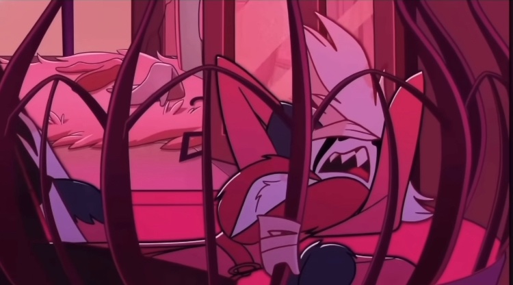 nn68551's tweet photo. poisonの最後のシーンなんやけどこの黒いのって何？

#poison 
#angelDust
#HazbinHotel https://t.co/RKnt3tlScv